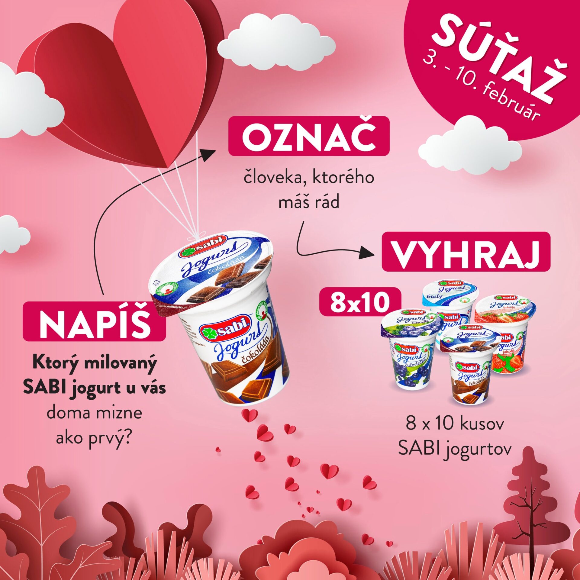 Valentínska súťaž s jogurtmi