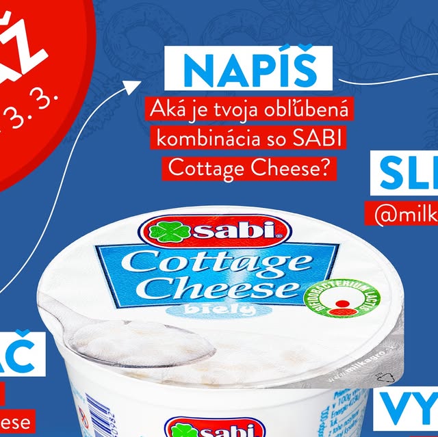 Súťaž o SABI Cottage Cheese