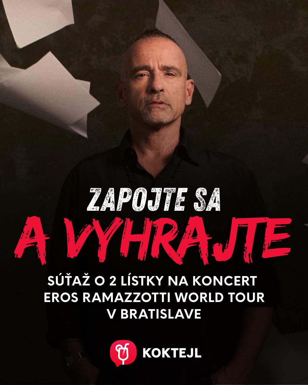 Súťaž o 2 lístky na Eros Ramazzotti World Tour v Bratis