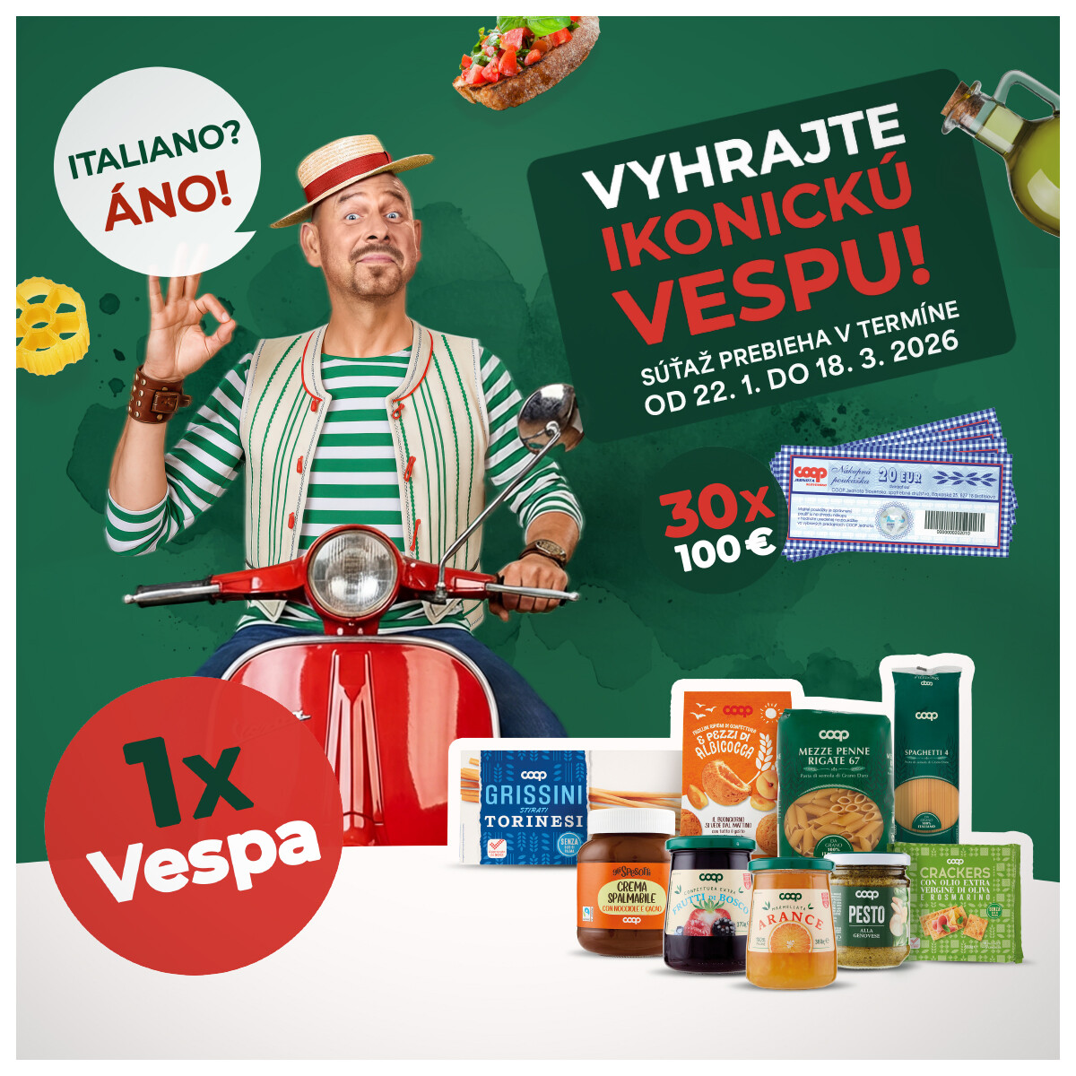 Súťaž s COOP Italia