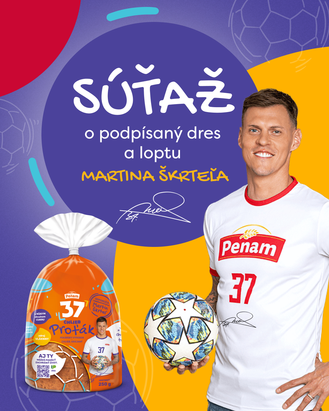 Súťaž o podpísaný dres a loptu Martina Škrteľa