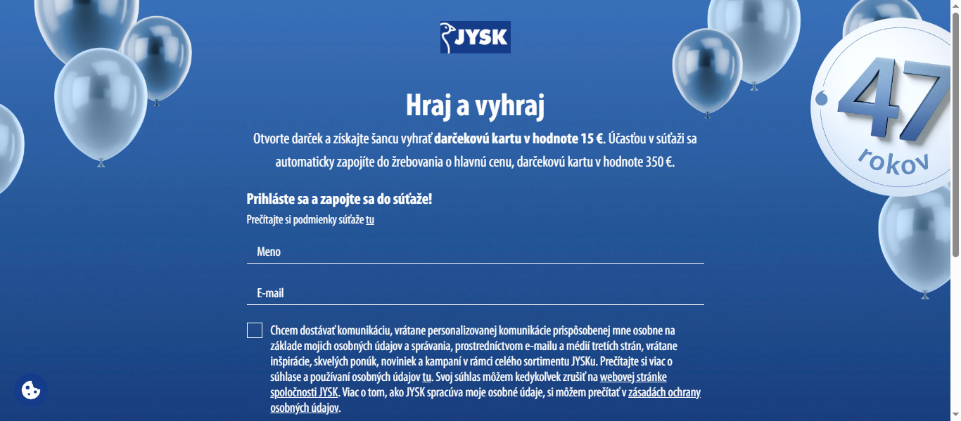 Vyhrajte darčekovú kartu v hodnote 15 €