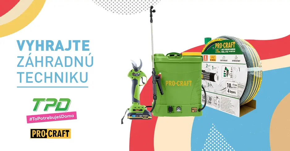 Vyhrajte záhradnú techniku
