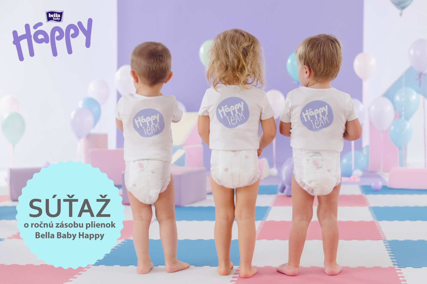 Vyhrajte ročnú zásobu plienok Bella Baby Happy