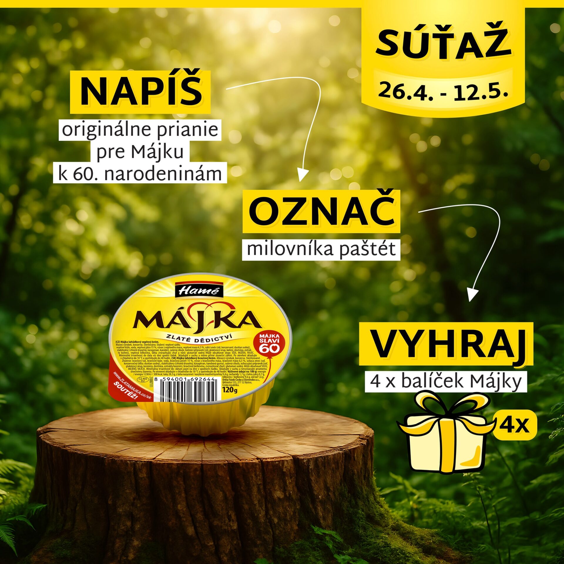 OSLÁVTE S MÁJKOU NARODENINY A VYHRAJTE