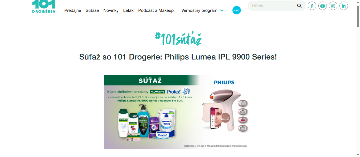 Súťaž so 101 Drogerie: Philips Lumea IPL 9900 Series
