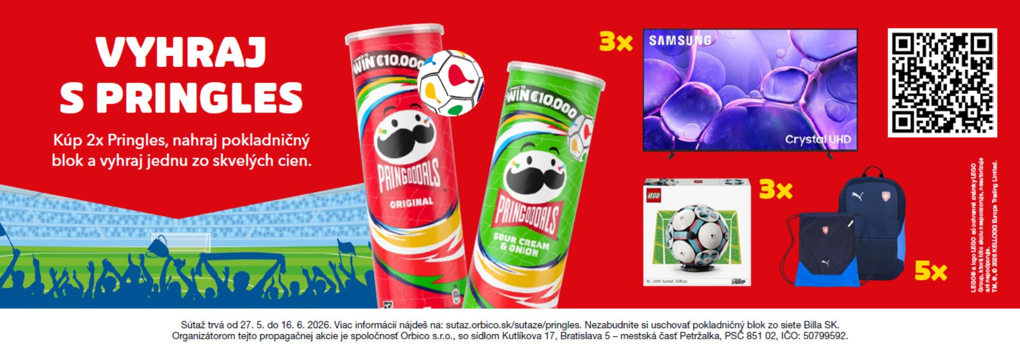 Súťaž o vecné ceny s PRINGLES z BILLA OC