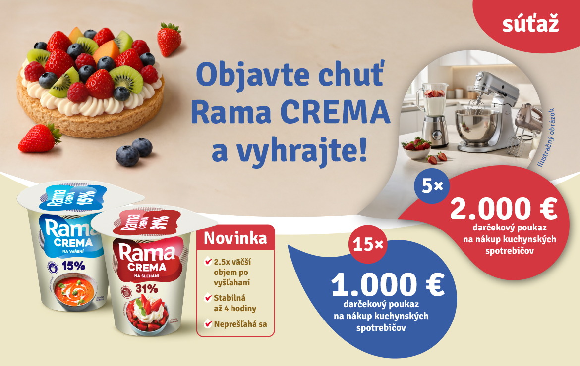 Objavte chut Rama CREMA a vyhrajte!
