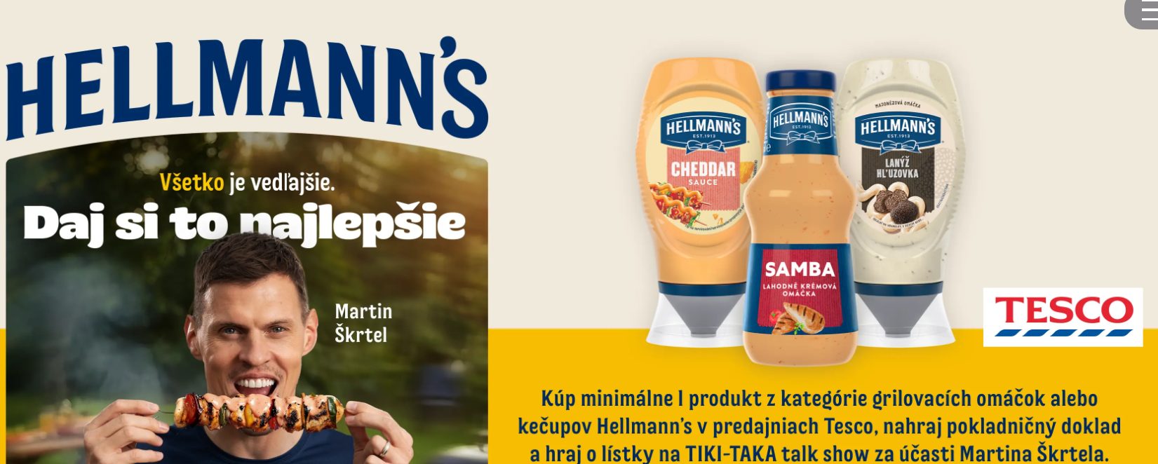 HELLMANN'S SÚŤAŽ TESCO