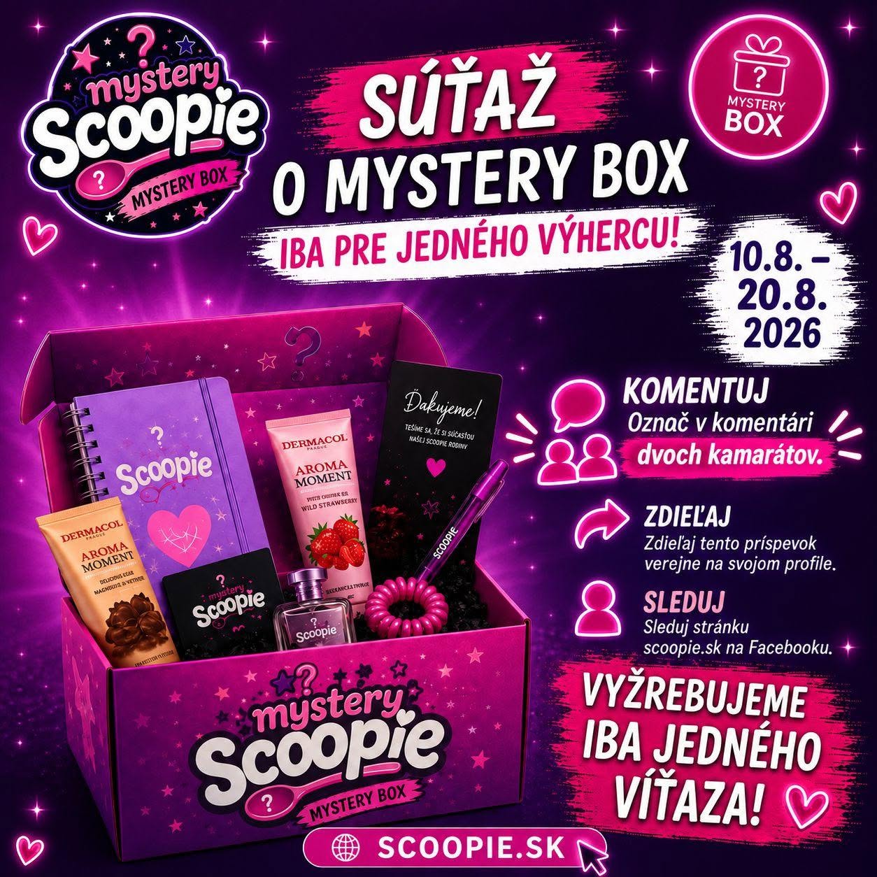 Súťaž o Mystery Box Scoopie