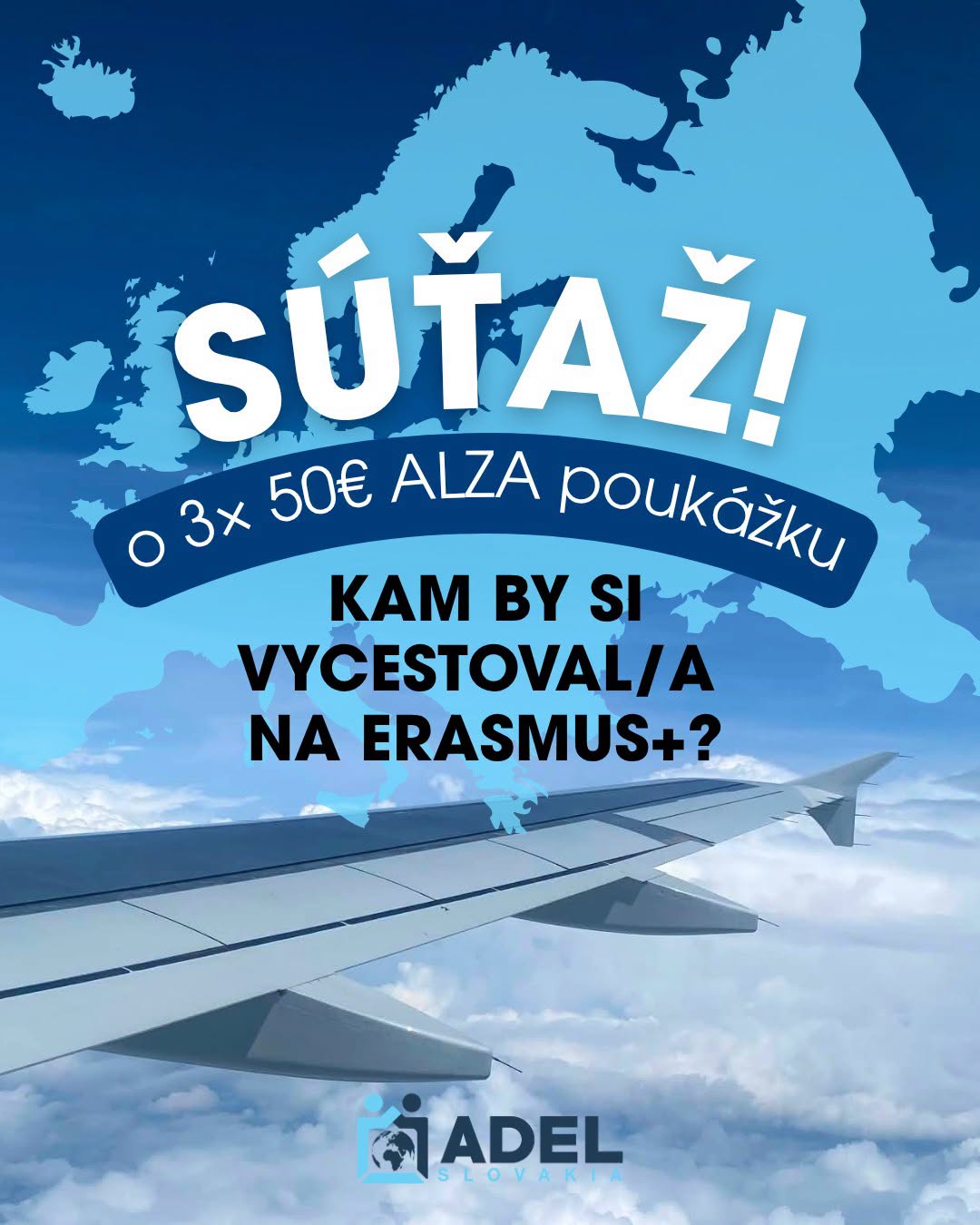 Súťaž ADEL Slovakia o Alza poukážky (Erasmus+)