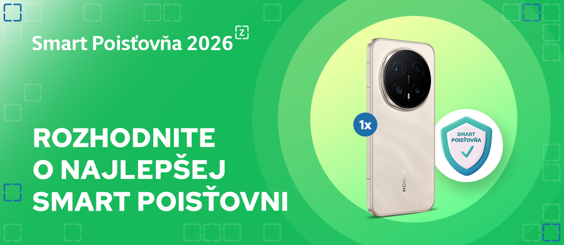 Hlasujte v ankete Smart Poisťovňa 2026 a vyhrajte Honor Magic 8 Pro
