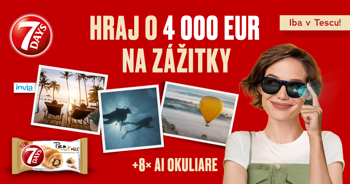 Hraj o Invia voucher v hodnote 4 000 € alebo jedny z 8 AI okuliarov!