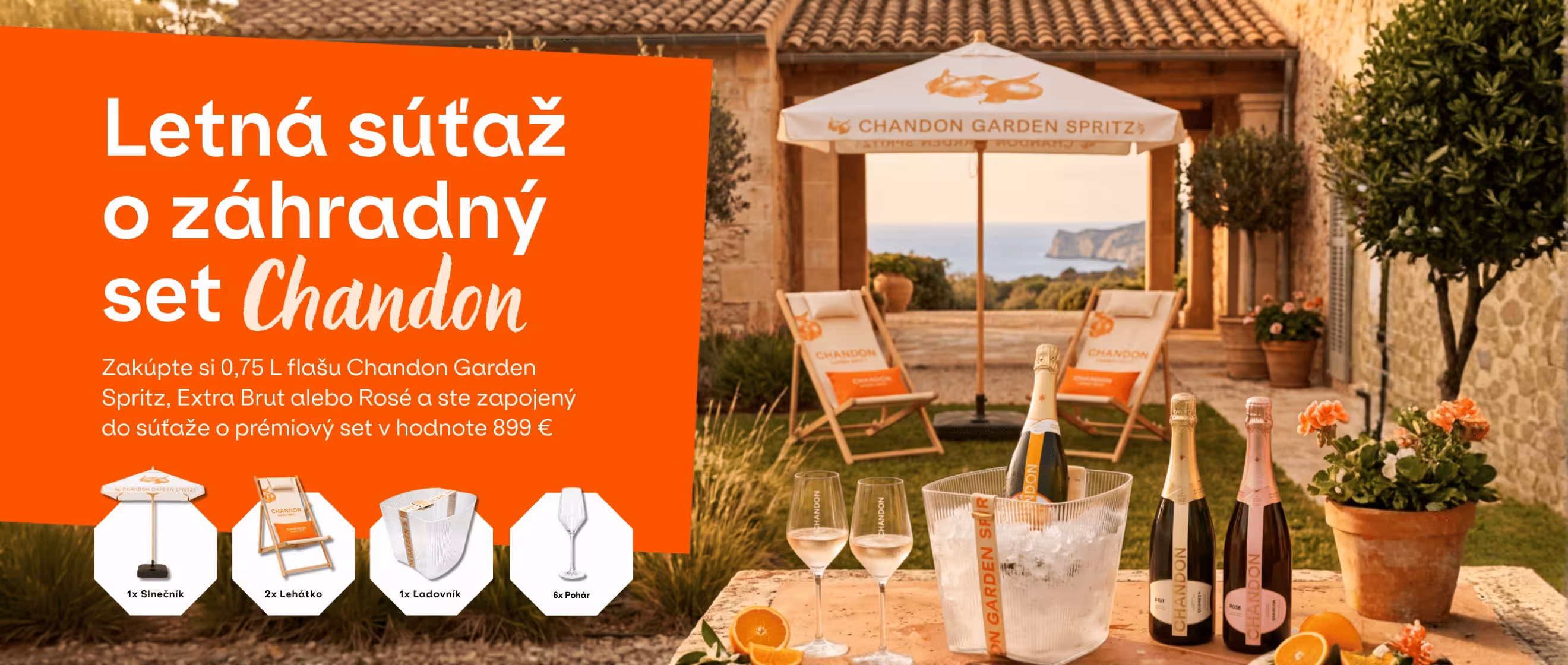 Letná súťaž o prémiový záhradný set Chandon
