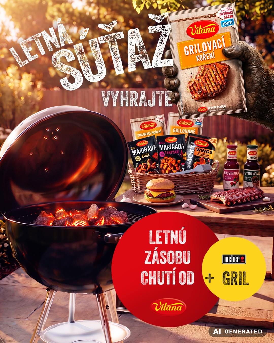 Letná súťaž Vitana o gril a balíček produktov