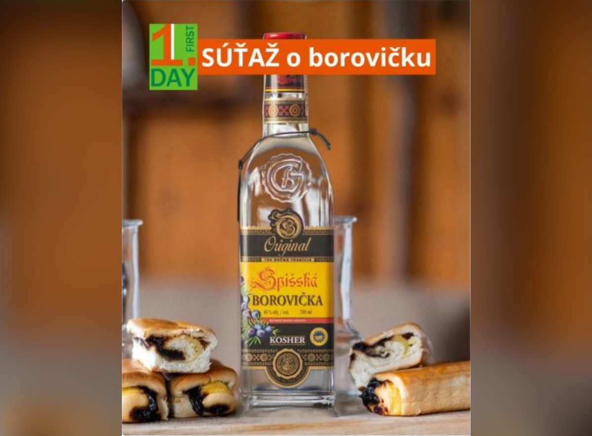 SÚŤAŽ 1.day: vyhrajte fľašu Kosher Spišskej Borovičky