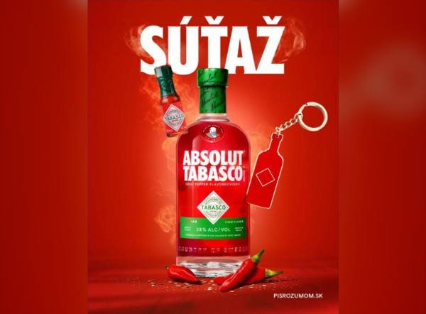 SÚŤAŽ Absolut: vyhrajte pikantný set Absolut Tabasco (3 výhercovia)