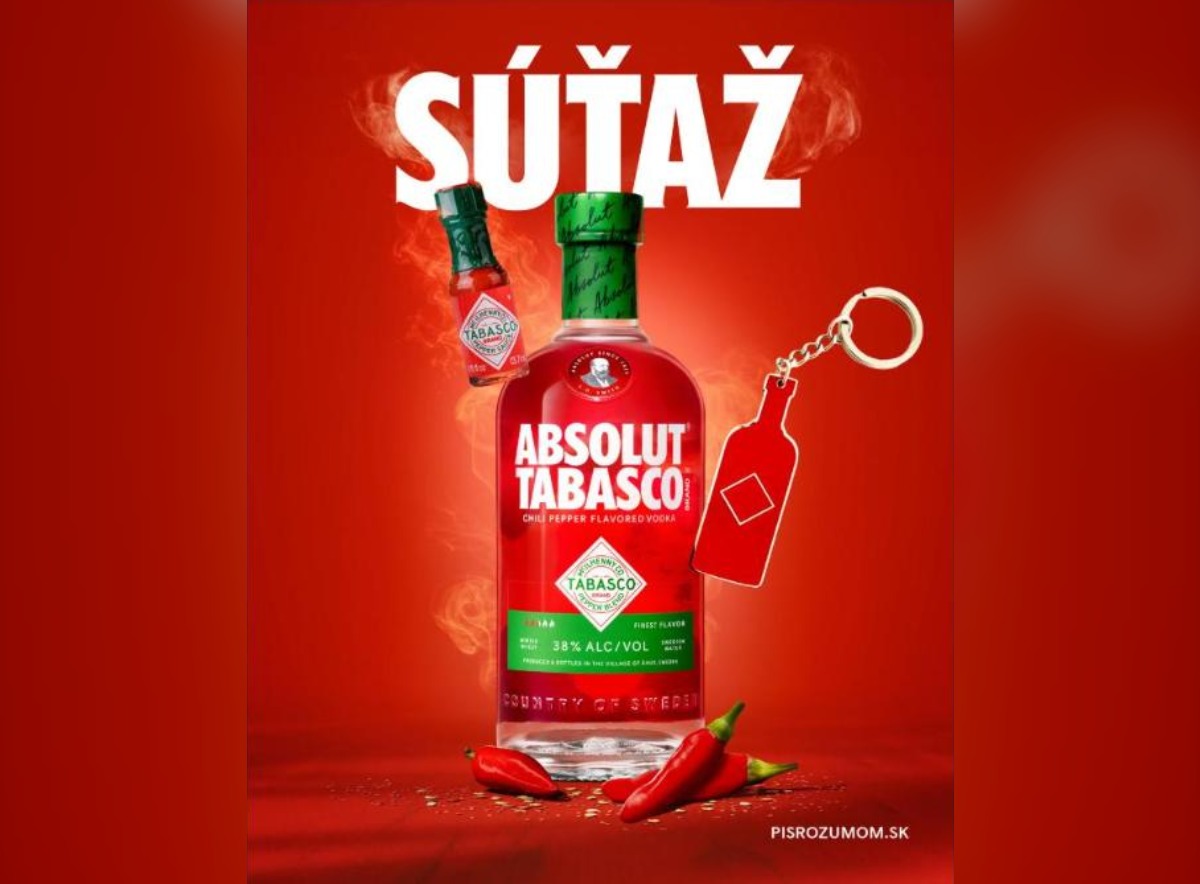 SÚŤAŽ Absolut: vyhrajte pikantný set Absolut Tabasco (3 výhercovia)