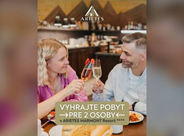 SÚŤAŽ Arietes Development: vyhrajte pobyt pre 2 osoby v ARIETES MARMONT Resort**** (1 výherca)