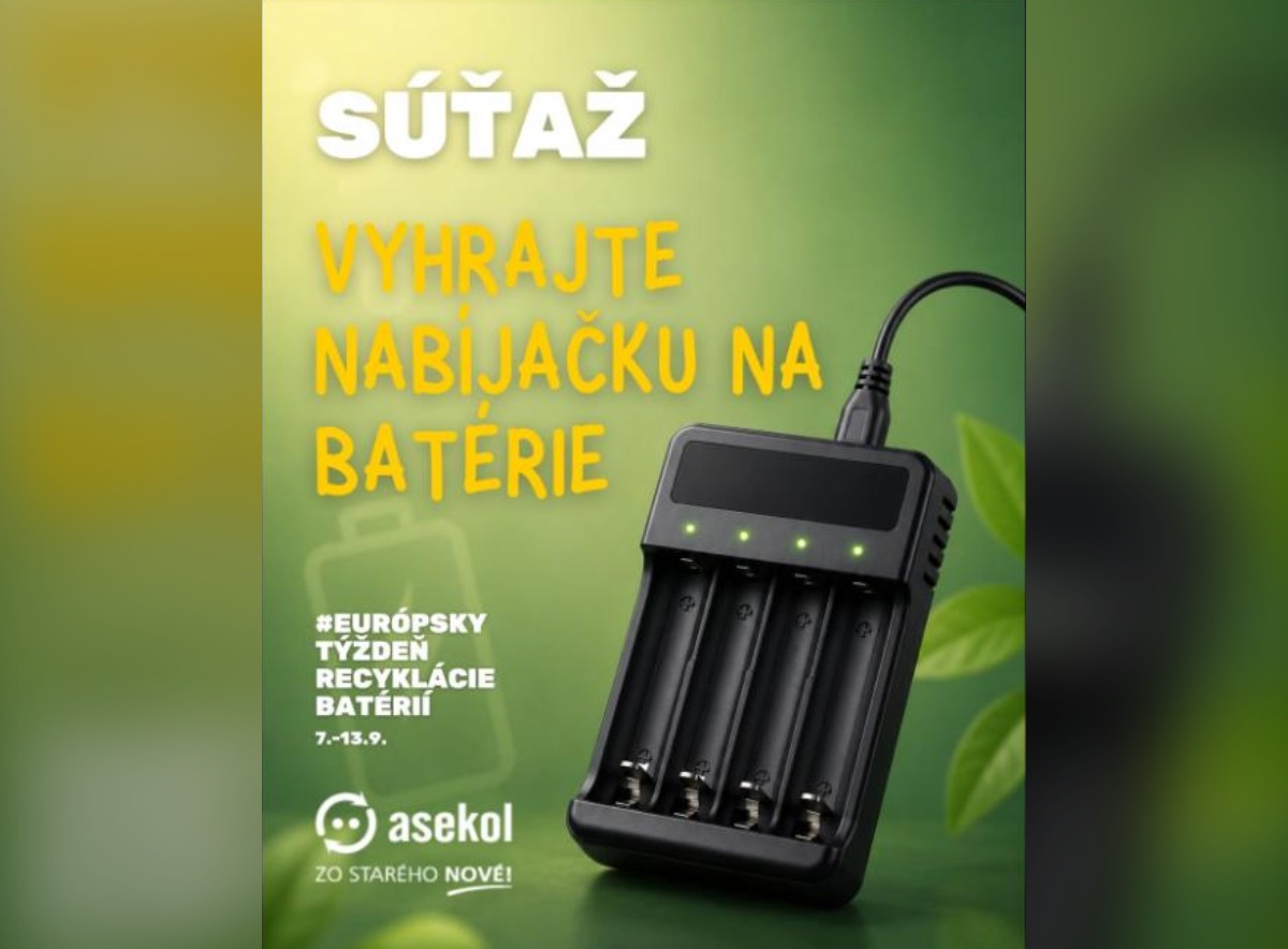 SÚŤAŽ ASEKOL SK: vyhrajte nabíjačku na nabíjateľné batérie