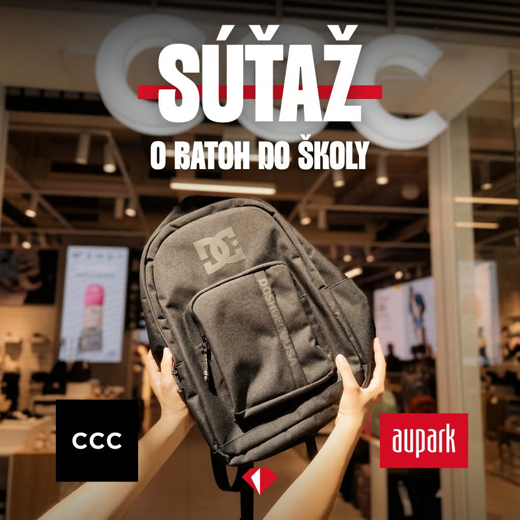 Súťaž Aupark Košice o školský batoh DC z kolekcie CCC