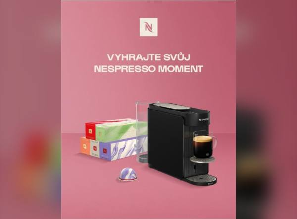 SÚŤAŽ Aupark: vyhrajte kávovar Nespresso Vertuo Up a ročnú zásobu kávy (1 výherca)