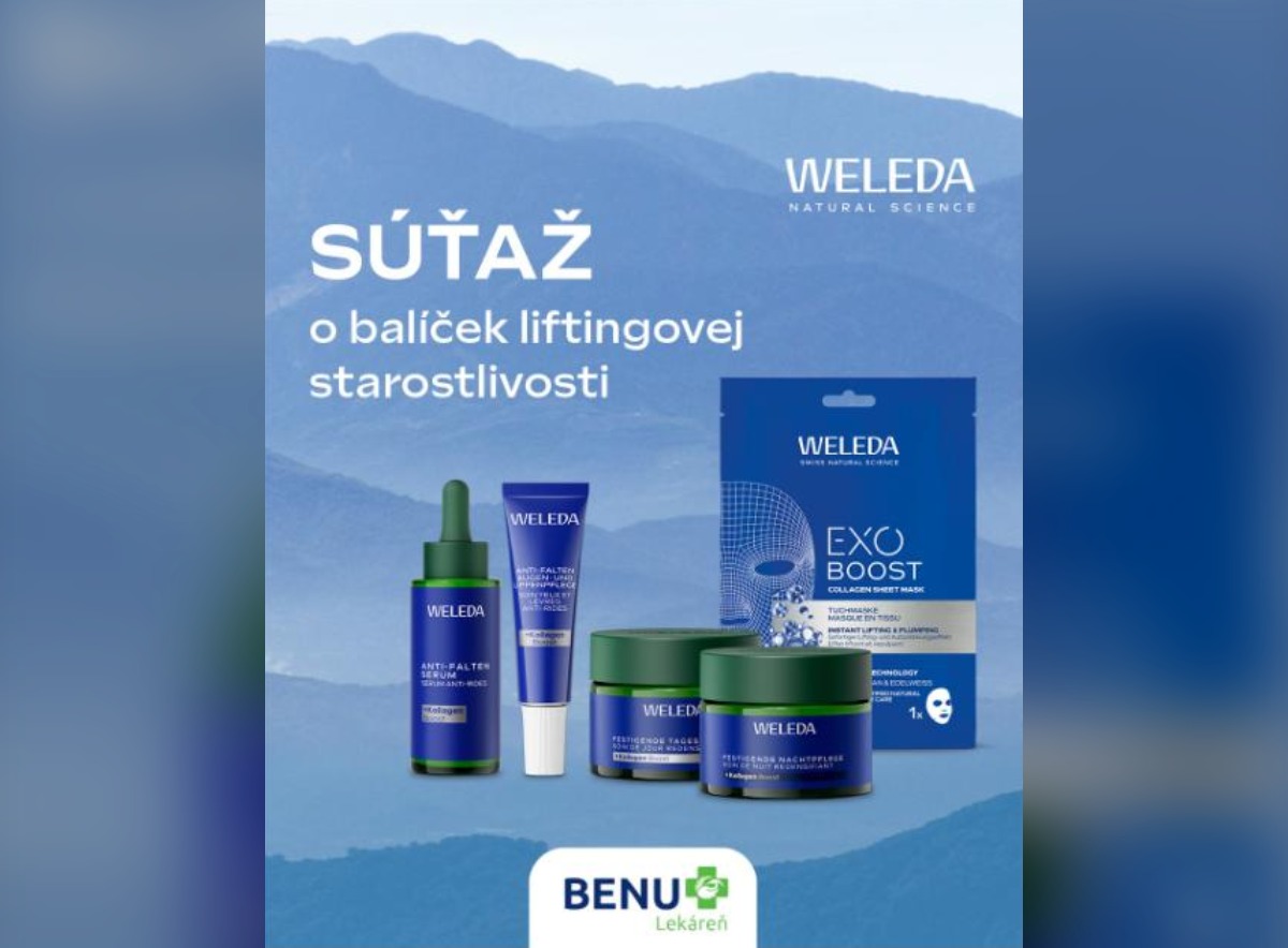 SÚŤAŽ BENU LEKÁREŇ: vyhrajte balíček pleťovej kozmetiky Weleda (3 výhercovia)