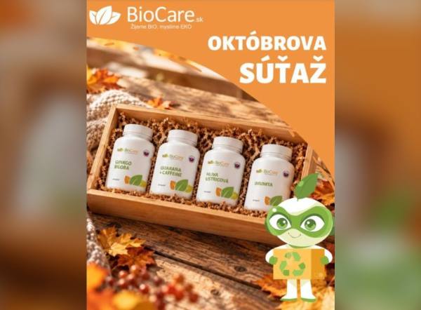 SÚŤAŽ BioCare.sk: vyhrajte balíček výživových doplnkov BioCare (1 výherca)