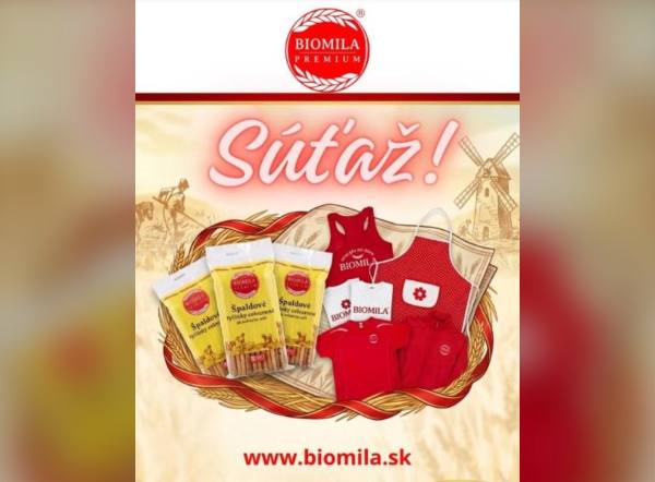 SÚŤAŽ Biomila: vyhrajte balík BIOMILA merch a špaldové tyčinky