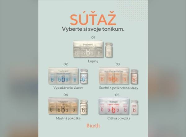 SÚŤAŽ Biu:tli: vyhrajte vlasové tonikum Broaer podľa vlastného výberu