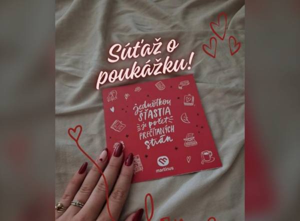 SÚŤAŽ bookish.lenka.24: vyhrajte poukážku do Martinusu v hodnote 20 €