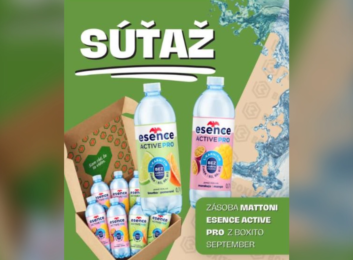 SÚŤAŽ BOXITO: vyhrajte zásobu Mattoni Esence Active PRO (12 fliaš)