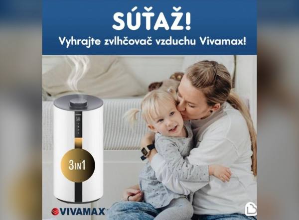 SÚŤAŽ Brendon Slovakia: vyhrajte zvlhčovač vzduchu Vivamax Salty-Air Elite