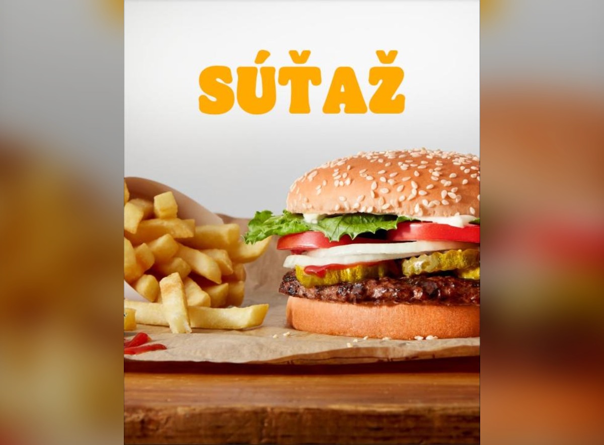 SÚŤAŽ Burger King: vyhrajte poukážky na Whopper alebo Crispy Chicken Menu (2 výhercovia)