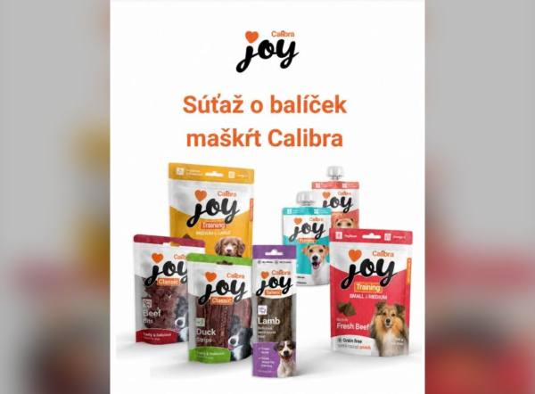 SÚŤAŽ Calibra: vyhrajte balíček maškŕt Calibra Joy pre psa (4 výhercovia)