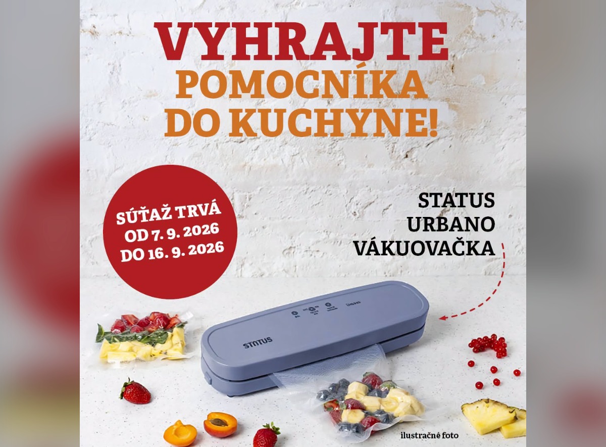 SÚŤAŽ Časopis Záhradkár: vyhrajte vákuovačku Status Urbano (1 výherca)
