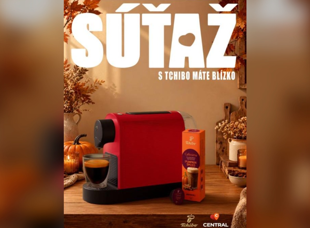 SÚŤAŽ Central × Tchibo: vyhrajte kávovar Cafissimo a kapsule Pumpkin Spiced