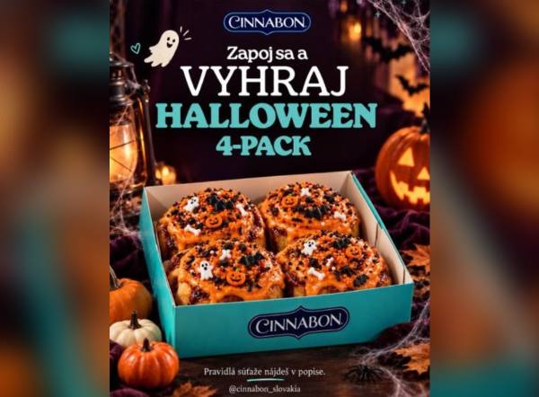 SÚŤAŽ Cinnabon: vyhrajte Halloween 4-pack