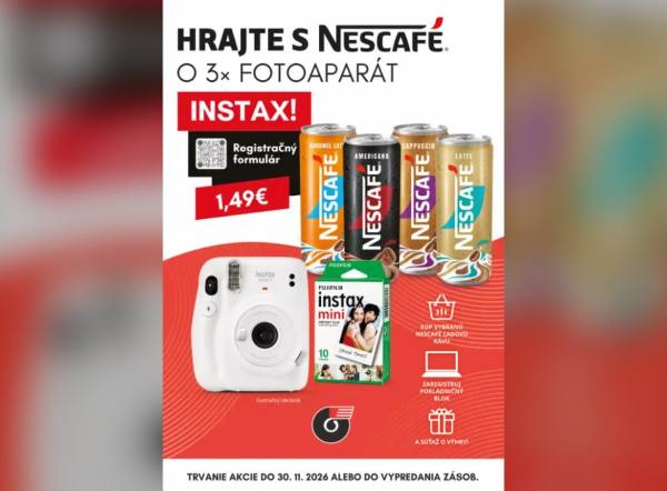 SÚŤAŽ DALIOIL: vyhrajte fotoaparát Instax (3 výhercovia)