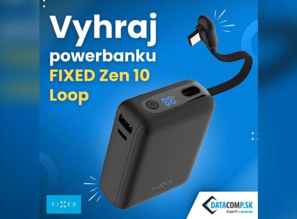 SÚŤAŽ Datacomp.sk: vyhrajte powerbanku FIXED Zen 10 Loop