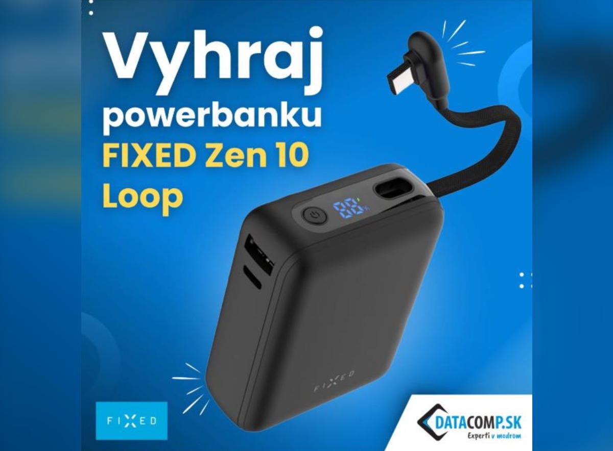 SÚŤAŽ Datacomp.sk: vyhrajte powerbanku FIXED Zen 10 Loop