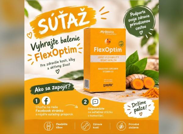 SÚŤAŽ Day Off: vyhrajte balenie výživového doplnku FlexOptim (1 výherca)