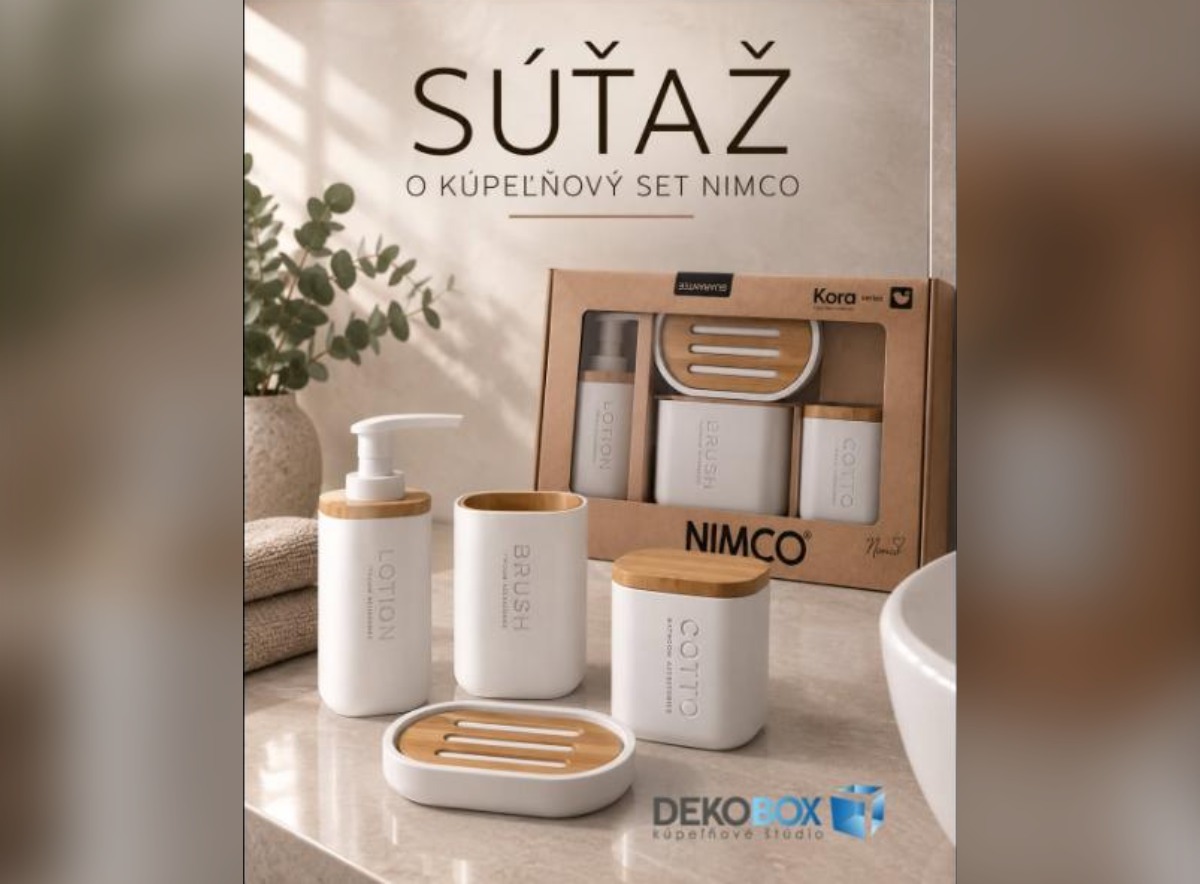 SÚŤAŽ Dekobox: vyhrajte kúpeľňový set Nimco
