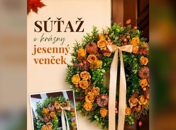 SÚŤAŽ Dekor by Natal: vyhrajte 45 cm jesenný venček