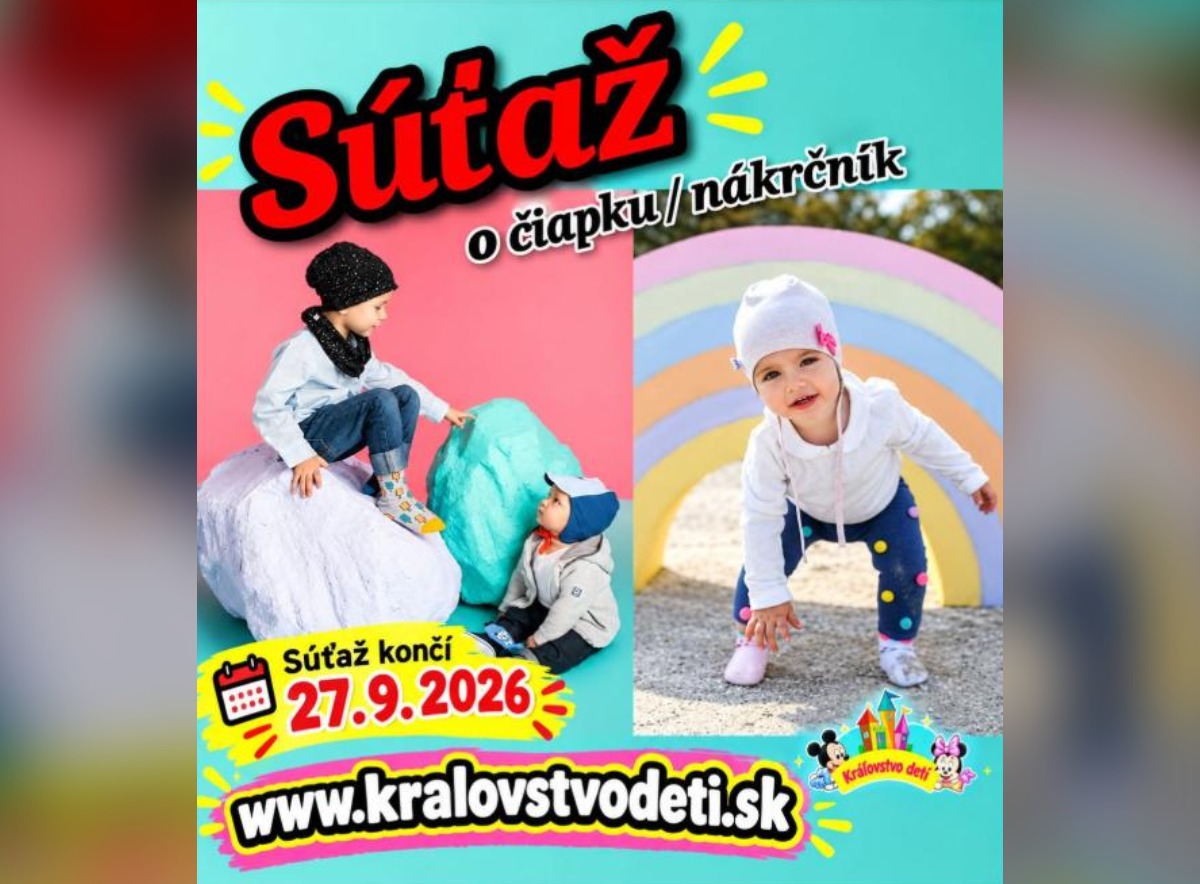 SÚŤAŽ Detský obchod Sarah: vyhrajte detskú čiapku alebo nákrčník YO podľa výberu