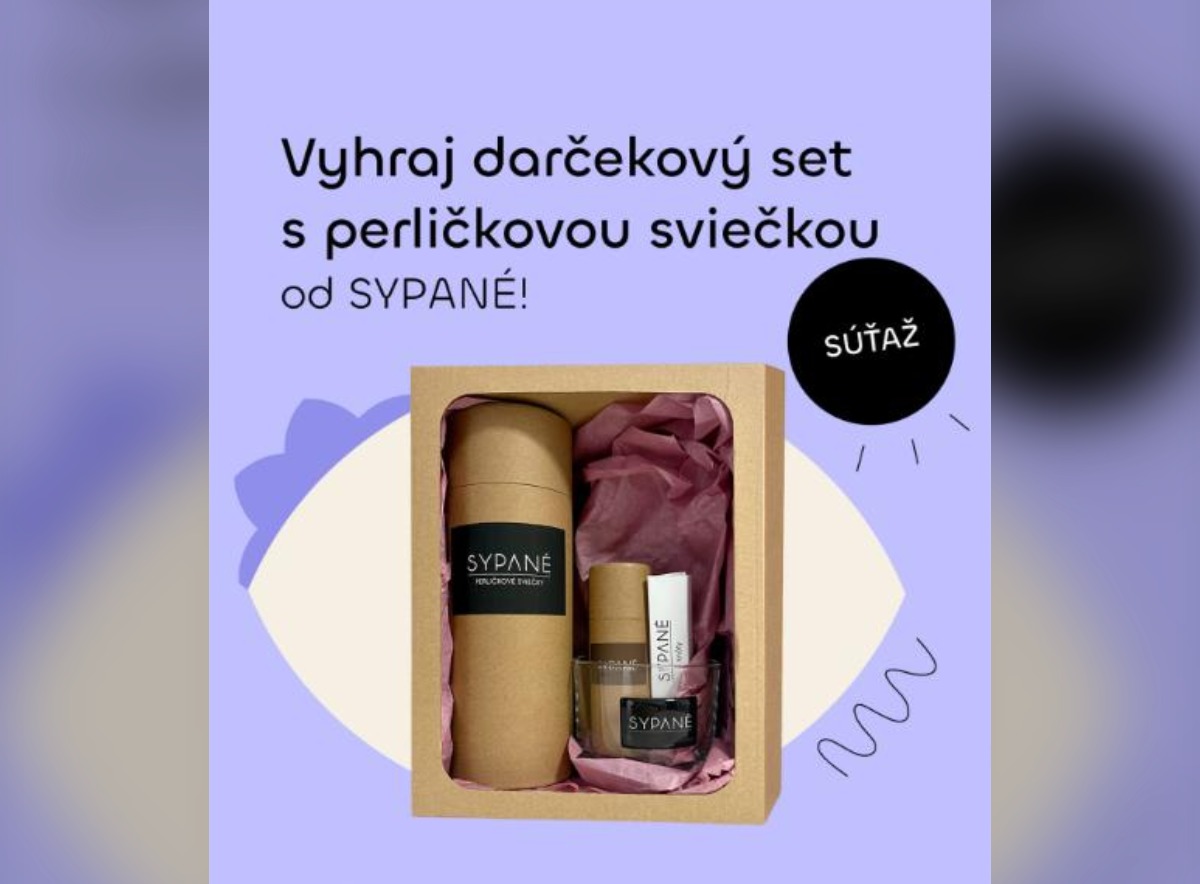 SÚŤAŽ Fitshaker a SYPANÉ: vyhrajte darčekový set s perličkovou sviečkou