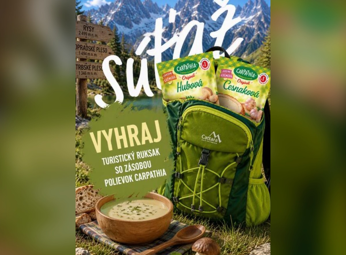 SÚŤAŽ FRESH: vyhrajte turistický ruksak so zásobou polievok Carpathia