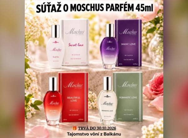 SÚŤAŽ Fumera SK: vyhrajte Moschus parfém 45 ml (1 výherca)