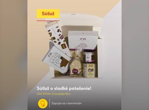 SÚŤAŽ Gault&Millau × ZAX: vyhrajte ZAX White Chocolate Box (1 výherca)