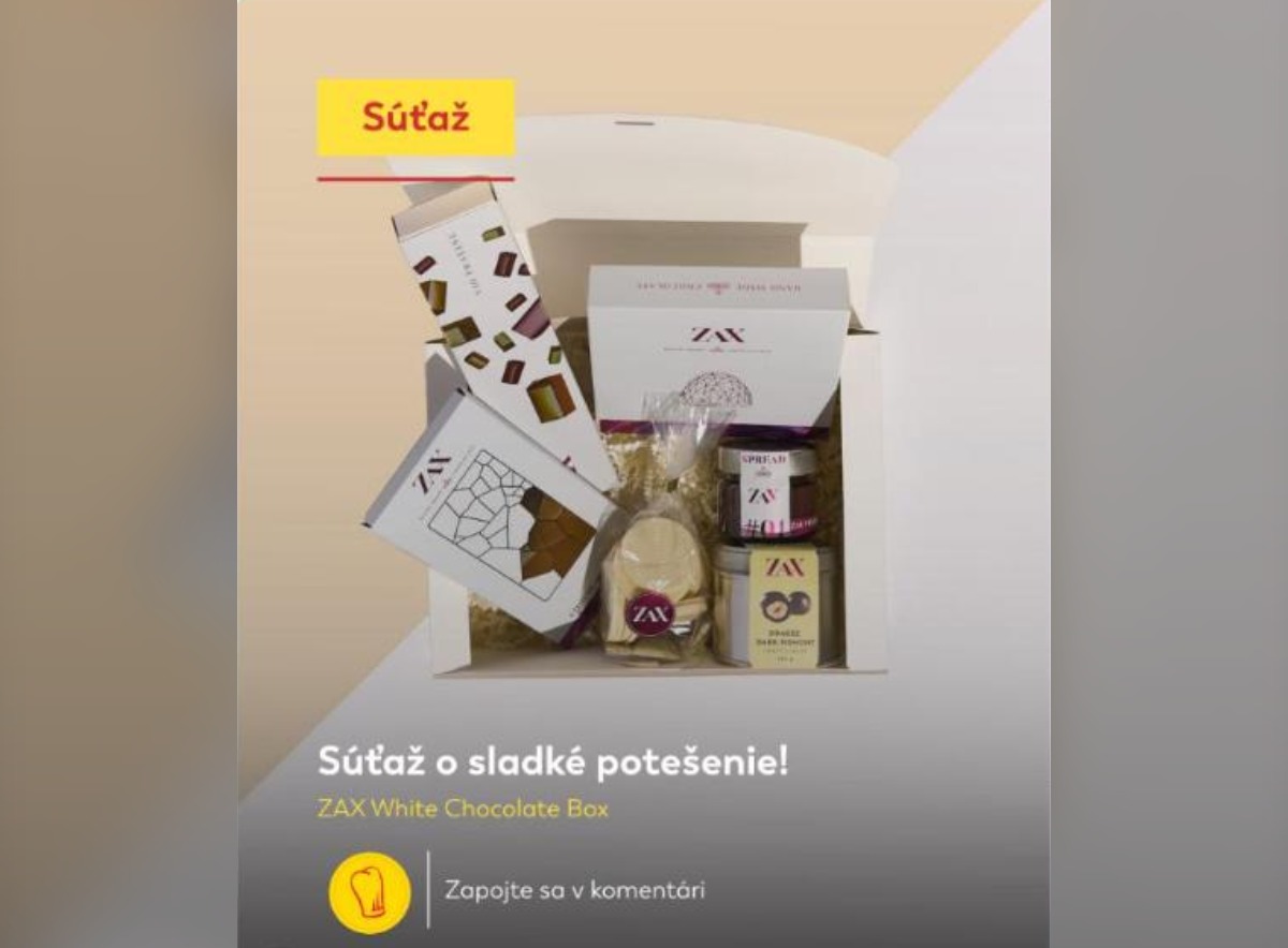 SÚŤAŽ Gault&Millau × ZAX: vyhrajte ZAX White Chocolate Box (1 výherca)